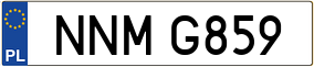 Trailer License Plate